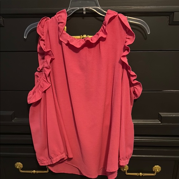 Ruffled Pink Women's Top - Picture 1 of 1